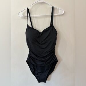 La Blanca NWT Classic Black One-Piece Swimsuit size 10